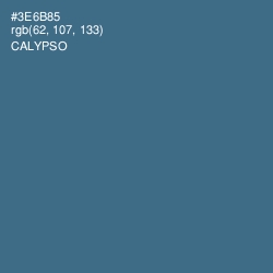 #3E6B85 - Calypso Color Image