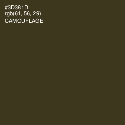 #3D381D - Camouflage Color Image