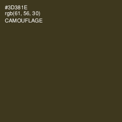#3D381E - Camouflage Color Image