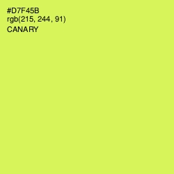 #D7F45B - Canary Color Image
