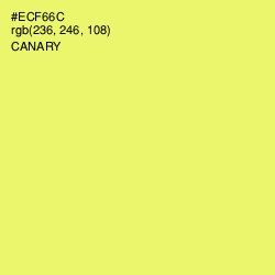 #ECF66C - Canary Color Image