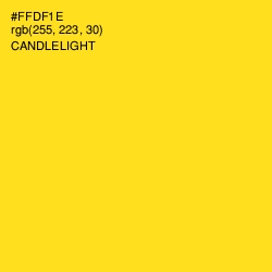 #FFDF1E - Candlelight Color Image