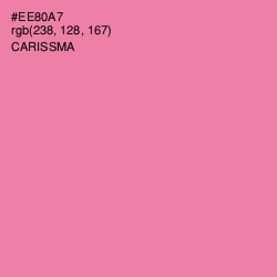 #EE80A7 - Carissma Color Image