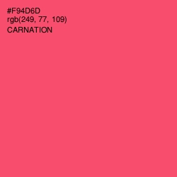 #F94D6D - Carnation Color Image