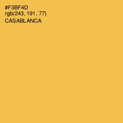 #F3BF4D - Casablanca Color Image