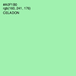 #A0F1B0 - Celadon Color Image