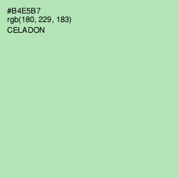 #B4E5B7 - Celadon Color Image