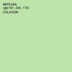 #BFE6AA - Celadon Color Image