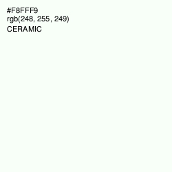 #F8FFF9 - Ceramic Color Image