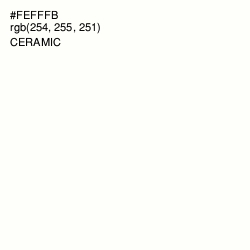 #FEFFFB - Ceramic Color Image