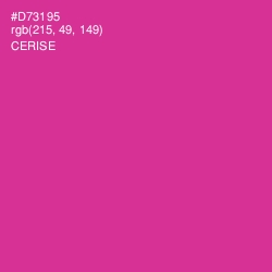#D73195 - Cerise Color Image