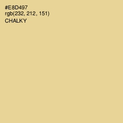 #E8D497 - Chalky Color Image