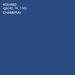 #2A4A82 - Chambray Color Image
