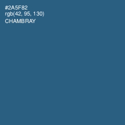#2A5F82 - Chambray Color Image