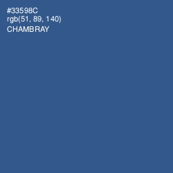 #33598C - Chambray Color Image