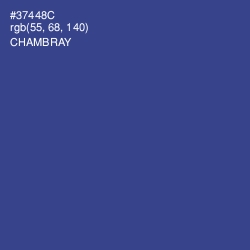 #37448C - Chambray Color Image