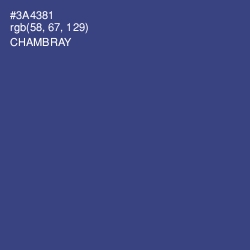 #3A4381 - Chambray Color Image
