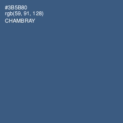 #3B5B80 - Chambray Color Image