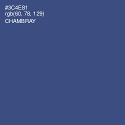 #3C4E81 - Chambray Color Image
