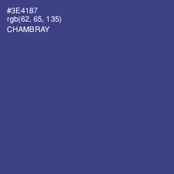 #3E4187 - Chambray Color Image