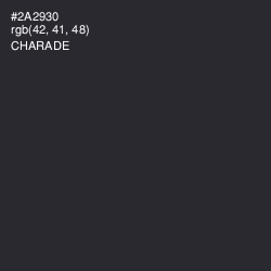 #2A2930 - Charade Color Image