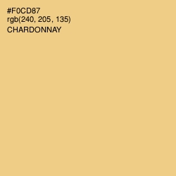 #F0CD87 - Chardonnay Color Image