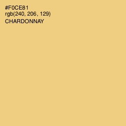 #F0CE81 - Chardonnay Color Image