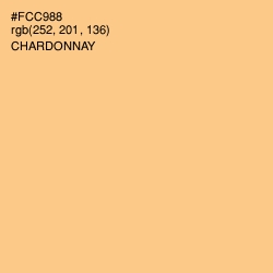 #FCC988 - Chardonnay Color Image