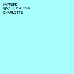 #A7FEFD - Charlotte Color Image