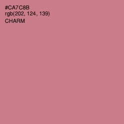 #CA7C8B - Charm Color Image