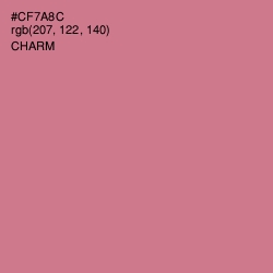 #CF7A8C - Charm Color Image