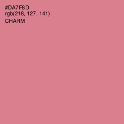 #DA7F8D - Charm Color Image