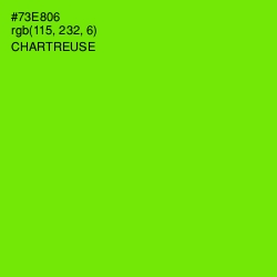 #73E806 - Chartreuse Color Image