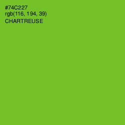 #74C227 - Chartreuse Color Image