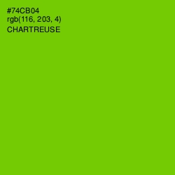 #74CB04 - Chartreuse Color Image