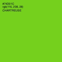 #74D01C - Chartreuse Color Image