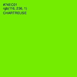 #74EC01 - Chartreuse Color Image