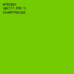 #75CB01 - Chartreuse Color Image