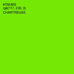 #75E803 - Chartreuse Color Image