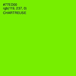 #77ED00 - Chartreuse Color Image