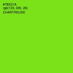 #7BE21A - Chartreuse Color Image