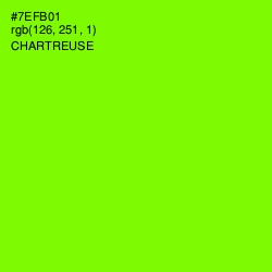 #7EFB01 - Chartreuse Color Image