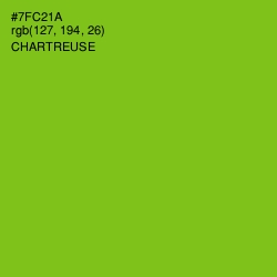 #7FC21A - Chartreuse Color Image