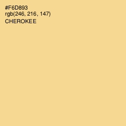 #F6D893 - Cherokee Color Image