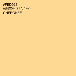 #FED993 - Cherokee Color Image