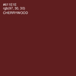 #611E1E - Cherrywood Color Image
