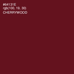 #64131E - Cherrywood Color Image