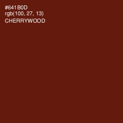 #641B0D - Cherrywood Color Image