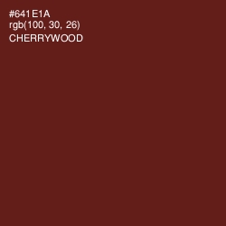 #641E1A - Cherrywood Color Image