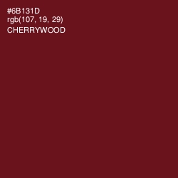 #6B131D - Cherrywood Color Image